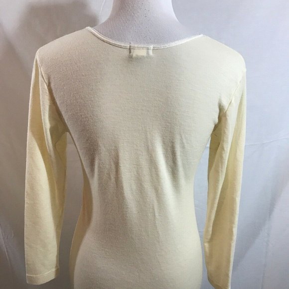 Saks Fifth Avenue off white long sleeve - womens L - Picture 4 of 5